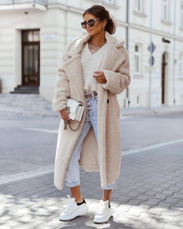 Lurena - Long Teddy Coat